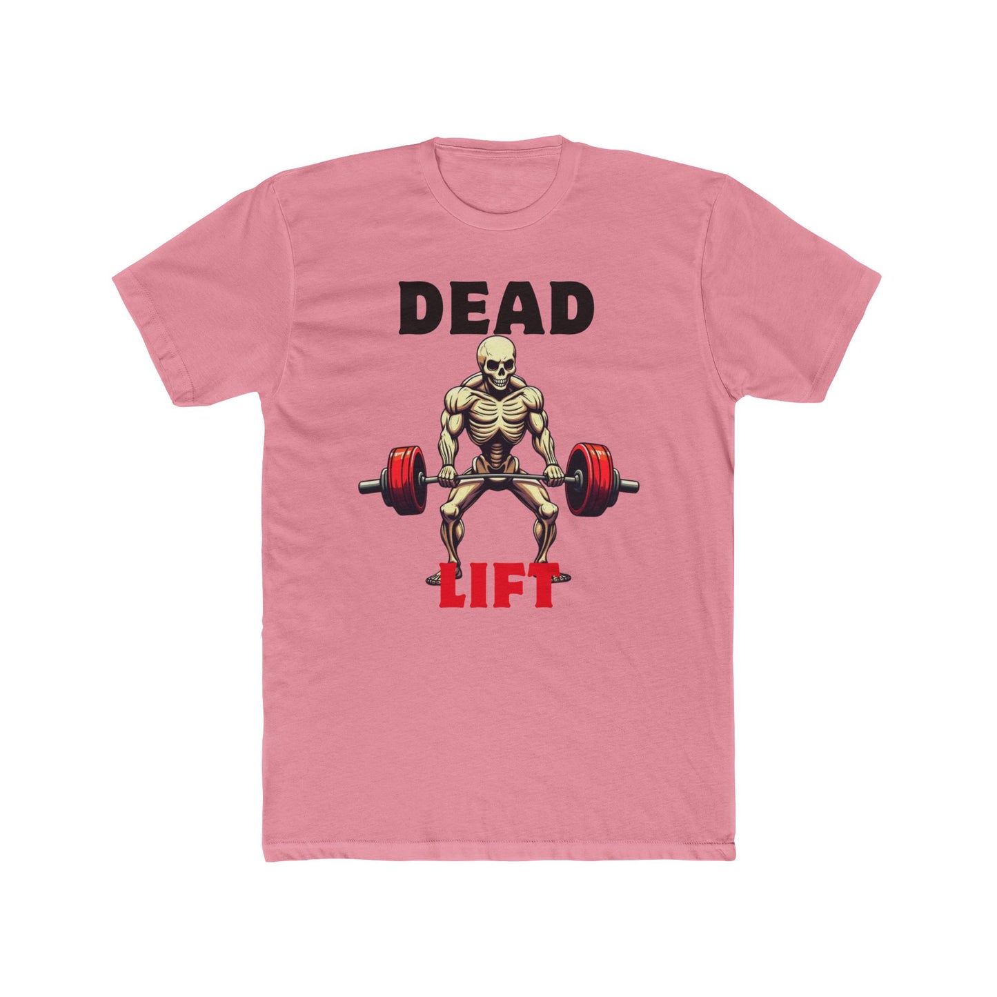 Deadlift Skeleton Graphic Unisex Cotton Crew Tee - Perfect for Fitness Enthusiasts