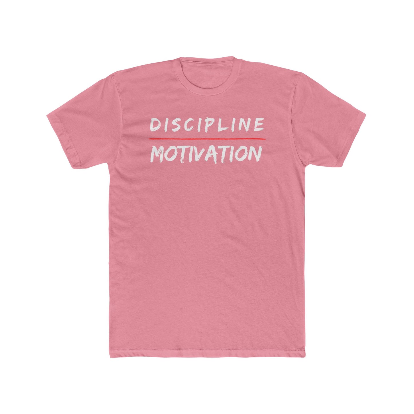 Motivational Unisex Cotton Crew Tee - Discipline & Motivation Graphic Tee