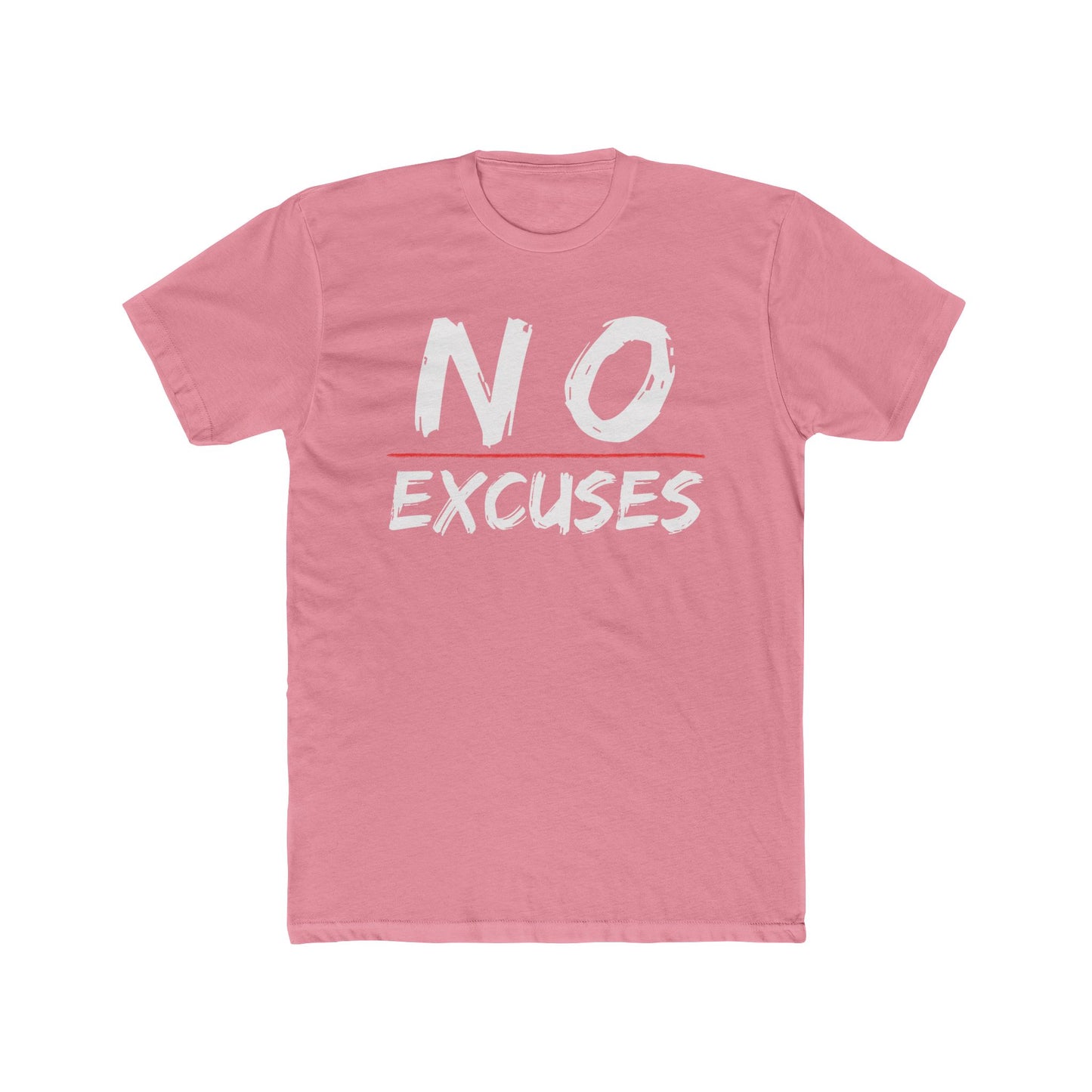 Motivational Unisex Cotton Crew Tee - "NO EXCUSES"